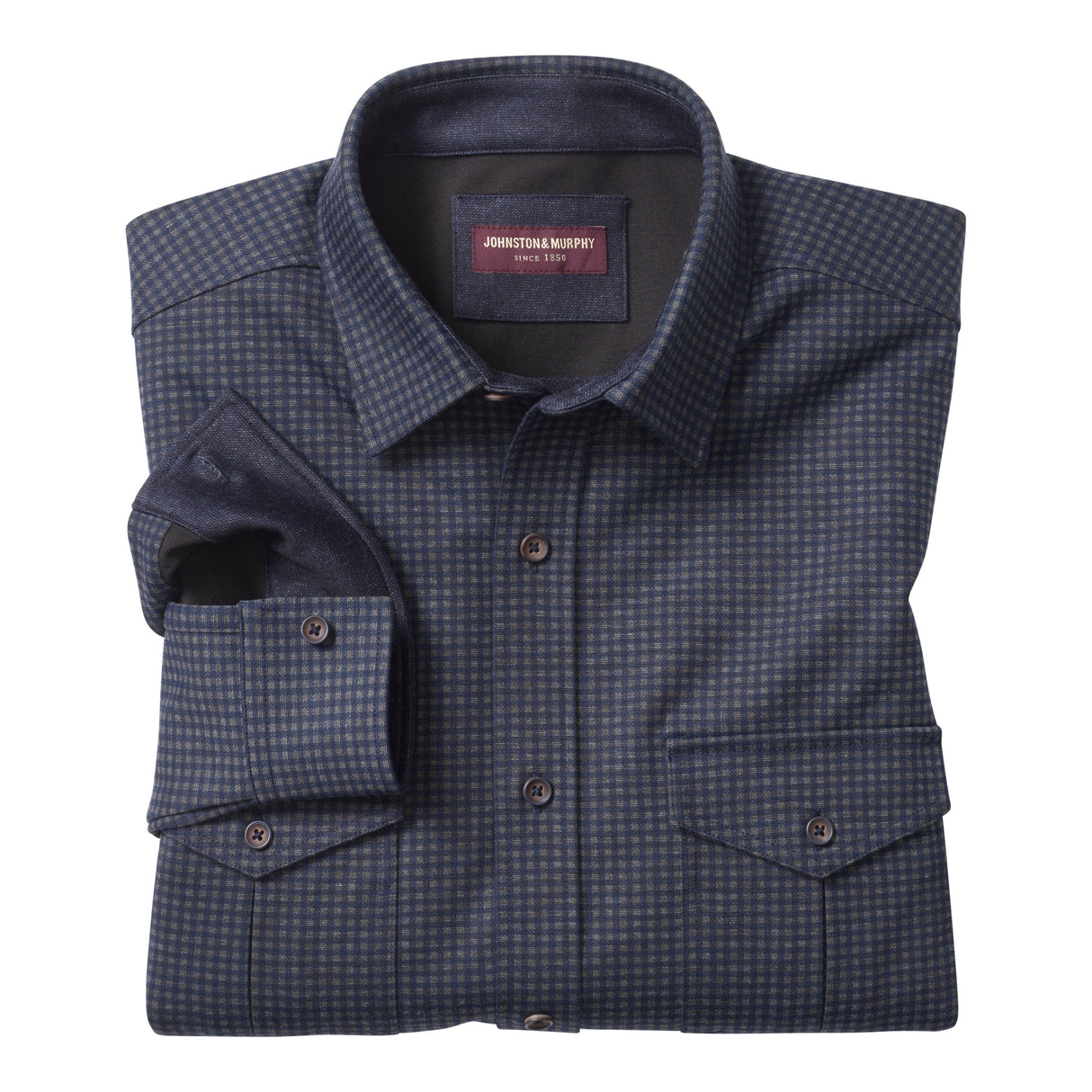 07405947  Button Front Knits shirt by Johnston & Murphy