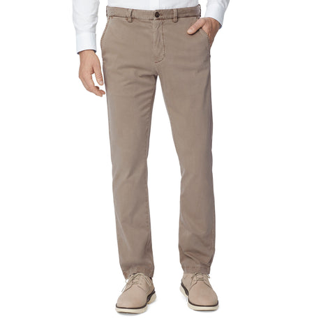 74-4482 Washed Chinos-Taupe by Johnston & Murphy