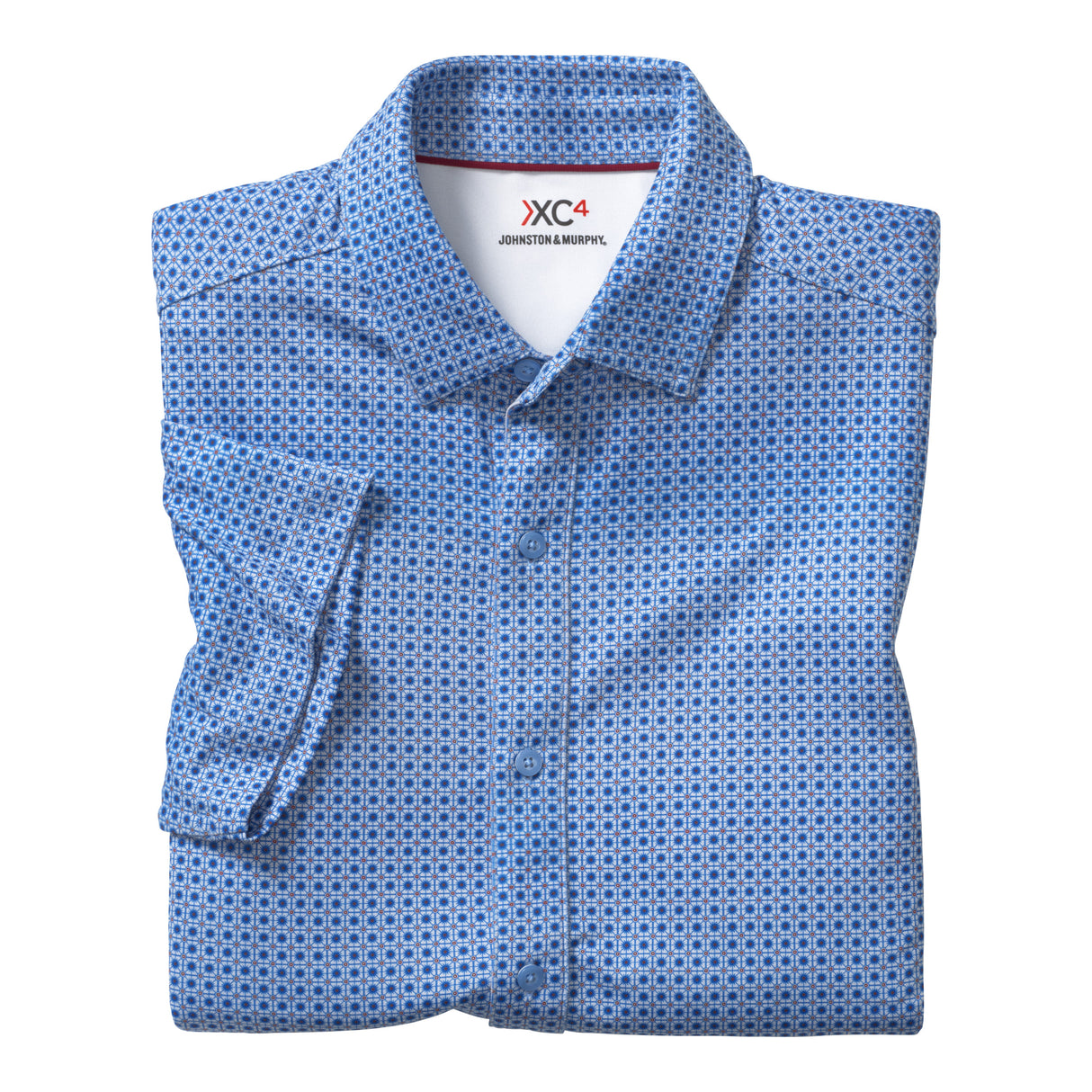 74-5674 XC4 Shirt-Blue Mosaic by Johnston & Murphy