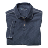 74-2573 Vintage Slub Polo-Navy shirt by Johnston & Murphy