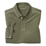 74-9087 Vintage Slub Polo-Olive by Johnston & Murphy