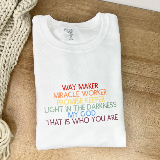 Way Maker Miracle Worker Screenprint Sweatshirt