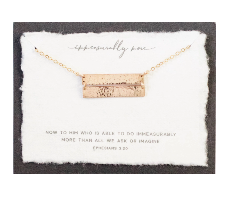 Immeasurably More | Christian Necklace | Ephesians 3:20