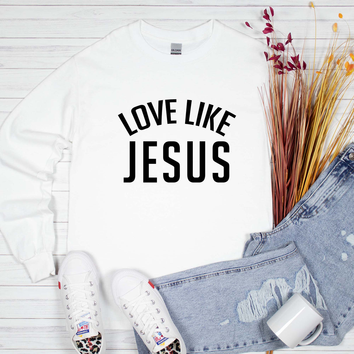 Love Like Jesus Shirt, Unisex Long Sleeved Shirt