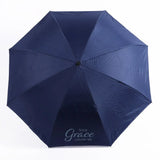 Umbrella - Reversible - Your Grace Covers Me - Navy