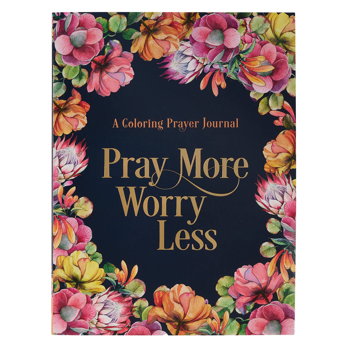 Pray More Worry Less Coloring Prayer Journal