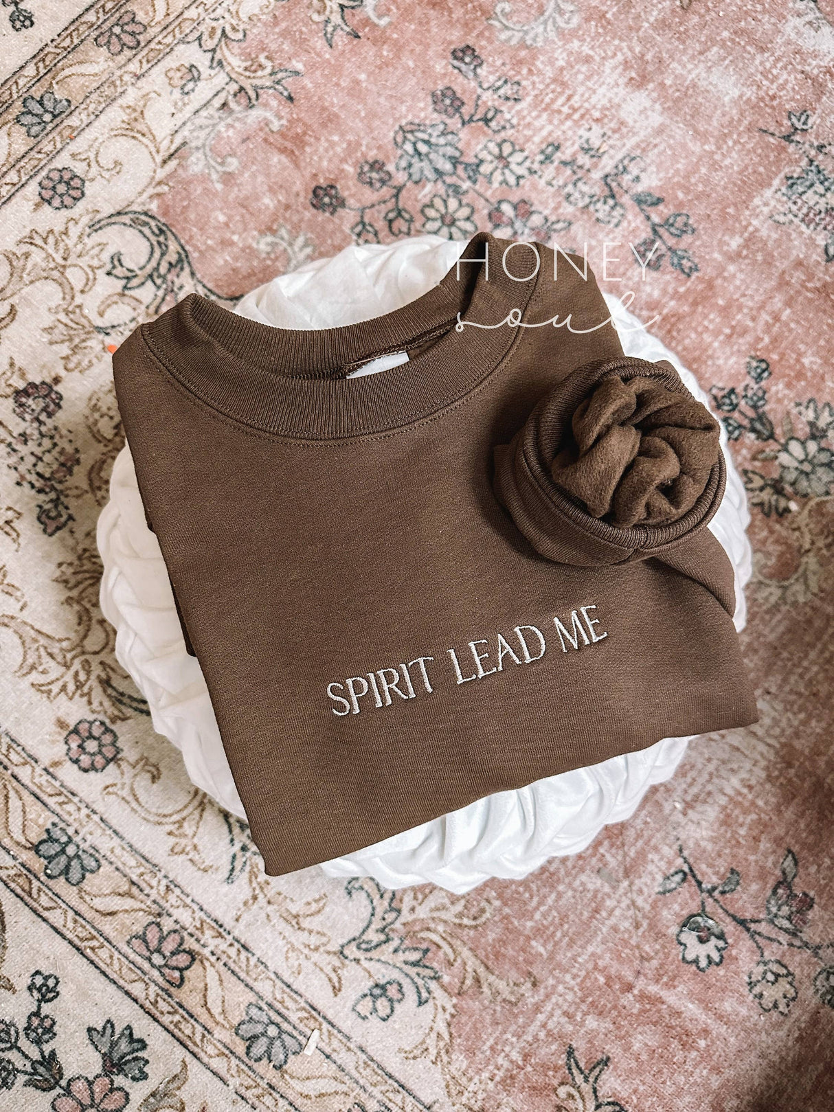 Embroidered Spirit Lead Me Sweatshirt-Correct One